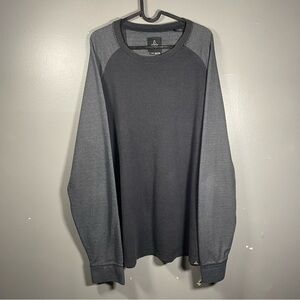 Prana Crewneck Sweatshirt Navy and Grey Patterned (XL)